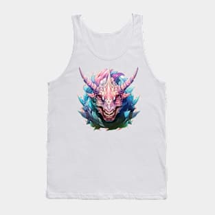 An abstract design featuring a triceratops Tank Top